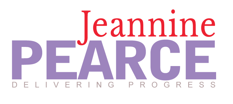 Jeannine Pearce Delivering Progress Logo